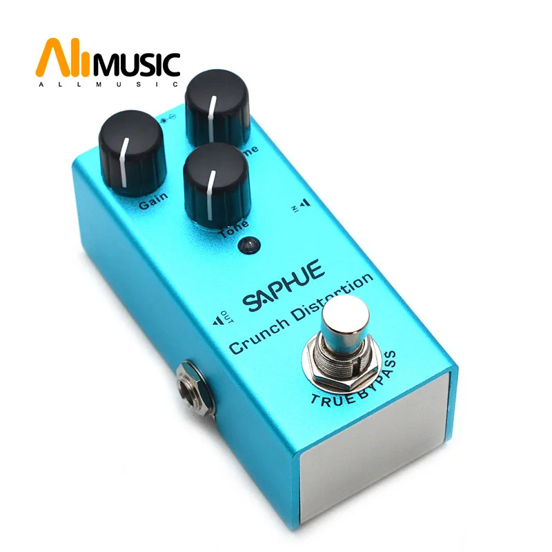 saphue elektrische gitarre crunch distortion pedal gainvolumenton knob highlow frequency mini einzigen typ dc 9v true bypass free global shipping