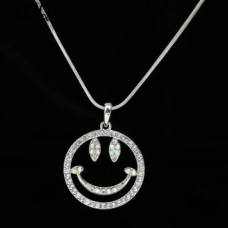 QHQ pendant necklace chocker chain best friends female accessories jewelry zirconia pearl natural stone gifts jewellery | Украшения и