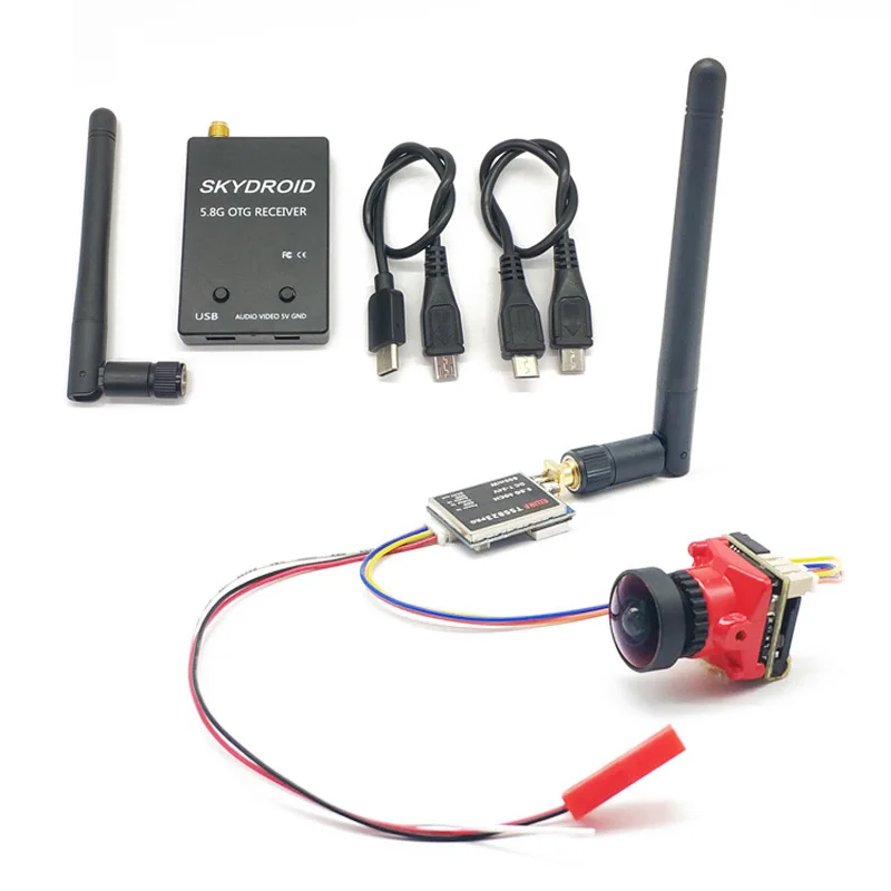 Приемник 5 8G FPV UVC передача видео OTG VR телефон Android с объективом 1 66 мм Starlight HDR OSD 1200TVL