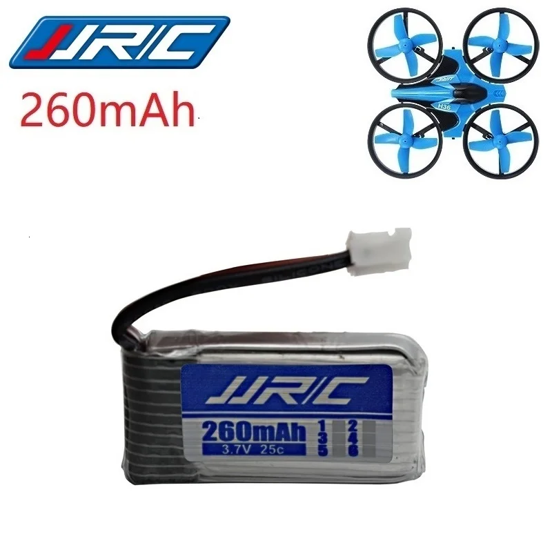 JJRC H36 Оригинальная батарея 3 7 V 260mAh для E010 E011 E012 E013 Дрон Furibee F36 RC Quadcopter Запчасти v Lipo