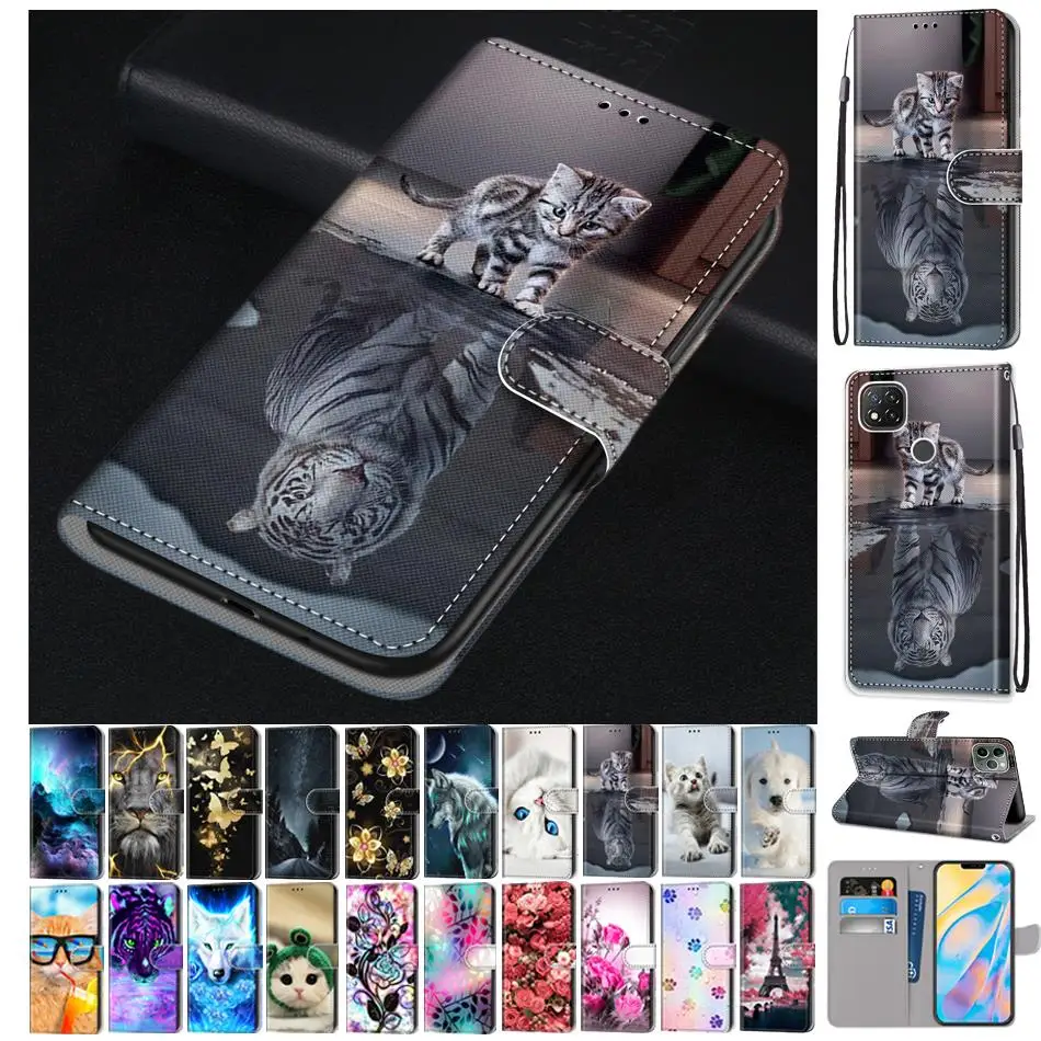 for realme 5 5s 5i c3 c3i 6i case leather card cute phone cover for realme narzo 10 10a 20a cover coque flip bumper funda book free global shipping