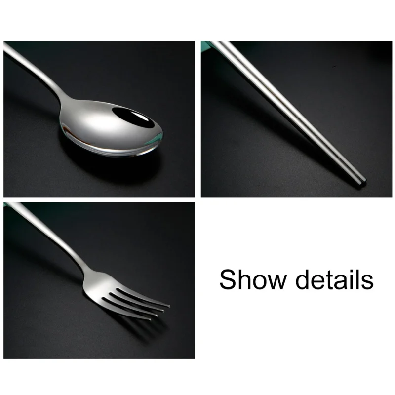 Набор столовых приборов коробка + палочки для еды ложка вилка тарелка значение