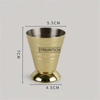 50pcs Stainless Steel Cocktail Measuring Jigger Double Jigger Measure Shot Drink Spirit Measure Cup Bar Accessories Bar Tools