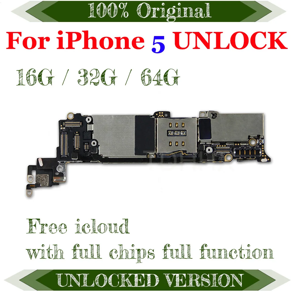Протестированные Материнские платы для iphone 5, материнская плата с чипами, хорошая работа, 16 ГБ, оригинальная разблокированная материнская плата для iphone 5g