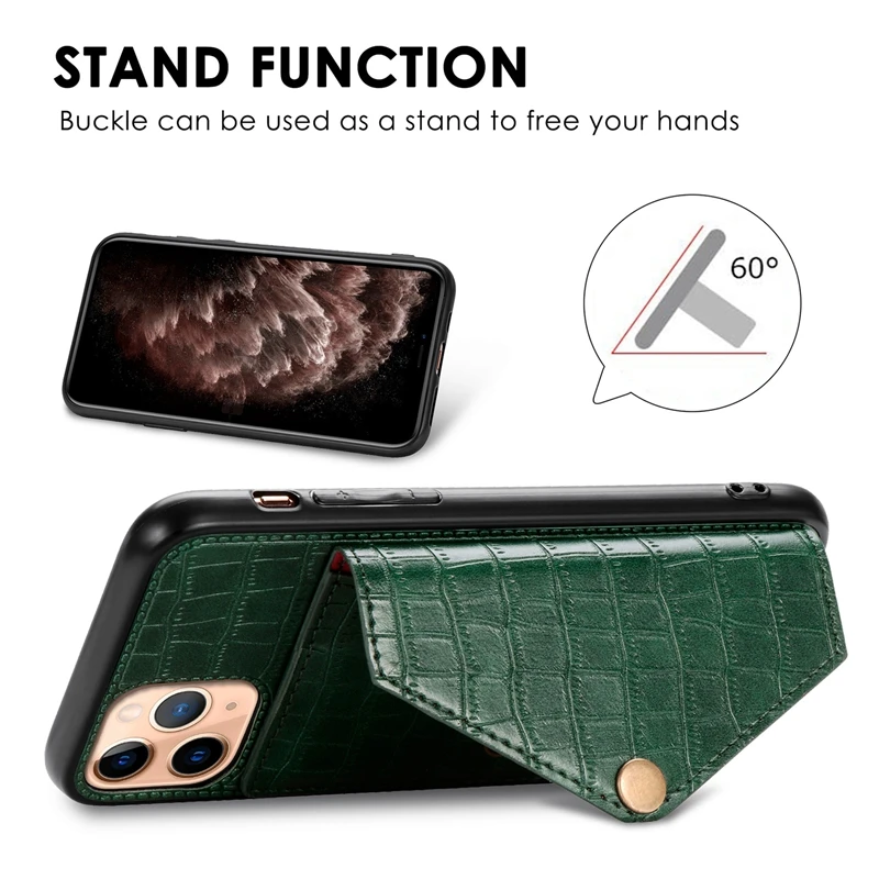 Винтажный чехол из искусственной кожи с карманом для карт для iPhone 11 Pro Max 6 6s 7 8 Plus, с магнитным дизайном X XR XS MAX on.