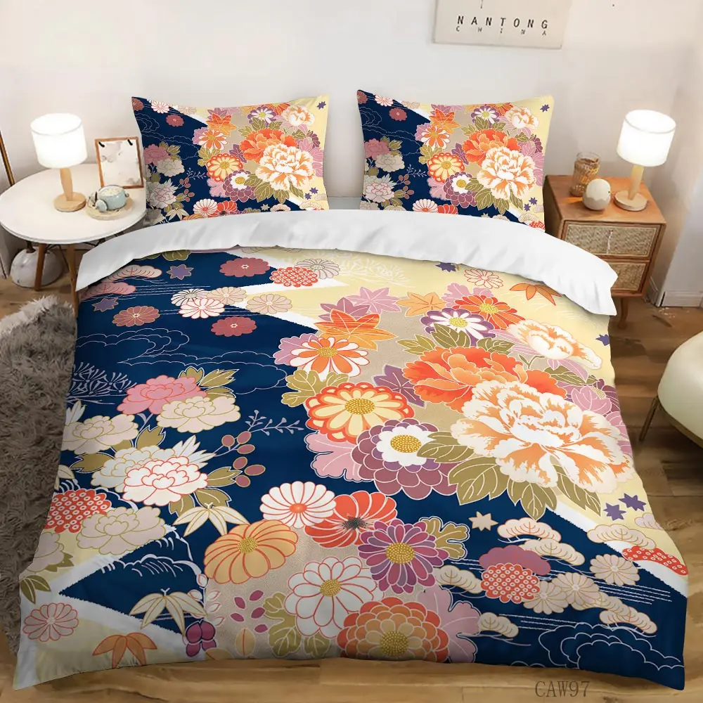 

Классический 3D чехол в этническом стиле с цветочным принтом для мальчиков и девочек постельное белье для дома и спальни двуспальная кроват...