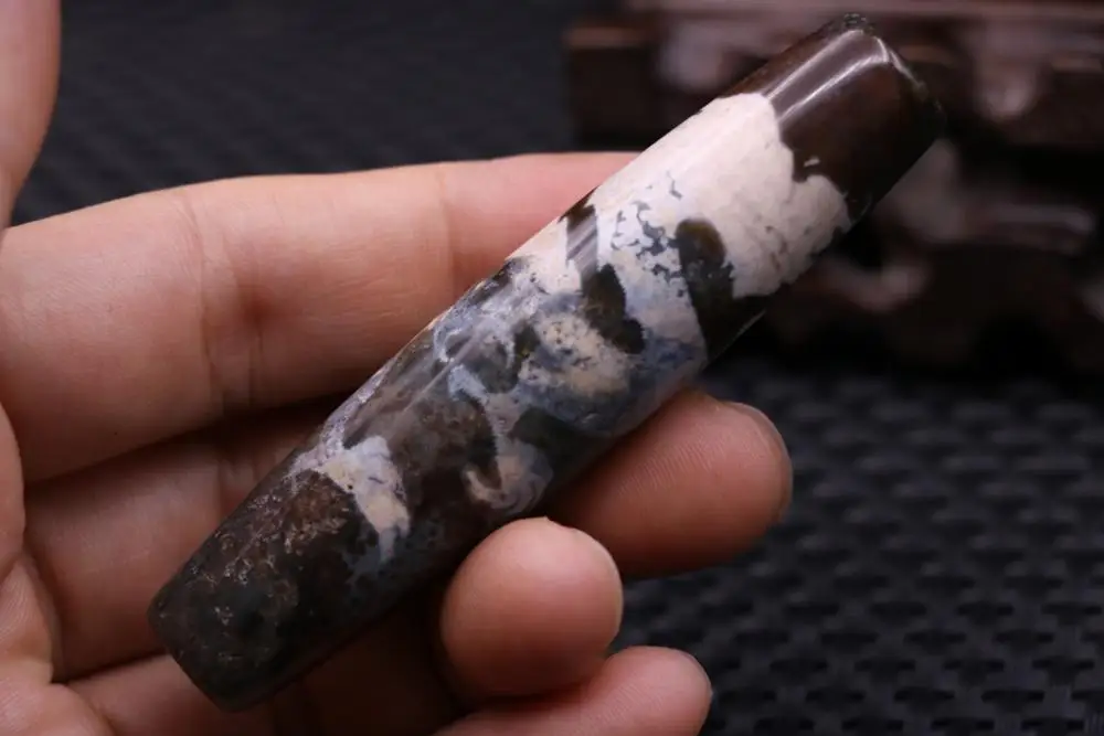 Волшебная сила Тибетский Старый Агат Фул качающийся Дракон L бусины дзи тотемная