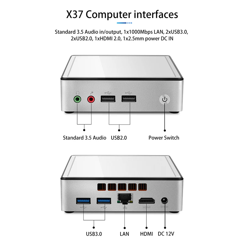 Мини-ПК Intel Core I3-4010Y I5-4200Y I7-4610Y Windows 10 компактный мини-Настольный компьютер 300 м WiFi LAN
