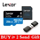 Lexar 633X новый оригинальный 95 МБс.с Micro SD карта 512 ГБ 128 ГБ 256 ГБ SDXC SDHC кардридер Uhs-1 для дрона Gopro спортивная видеокамера