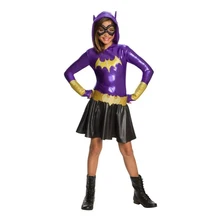 SuperHero Girls Hoodie Dress - Batgirl Costume for Kids TuTu Dress  Halloween Costume (3-9Years)  Party Dress