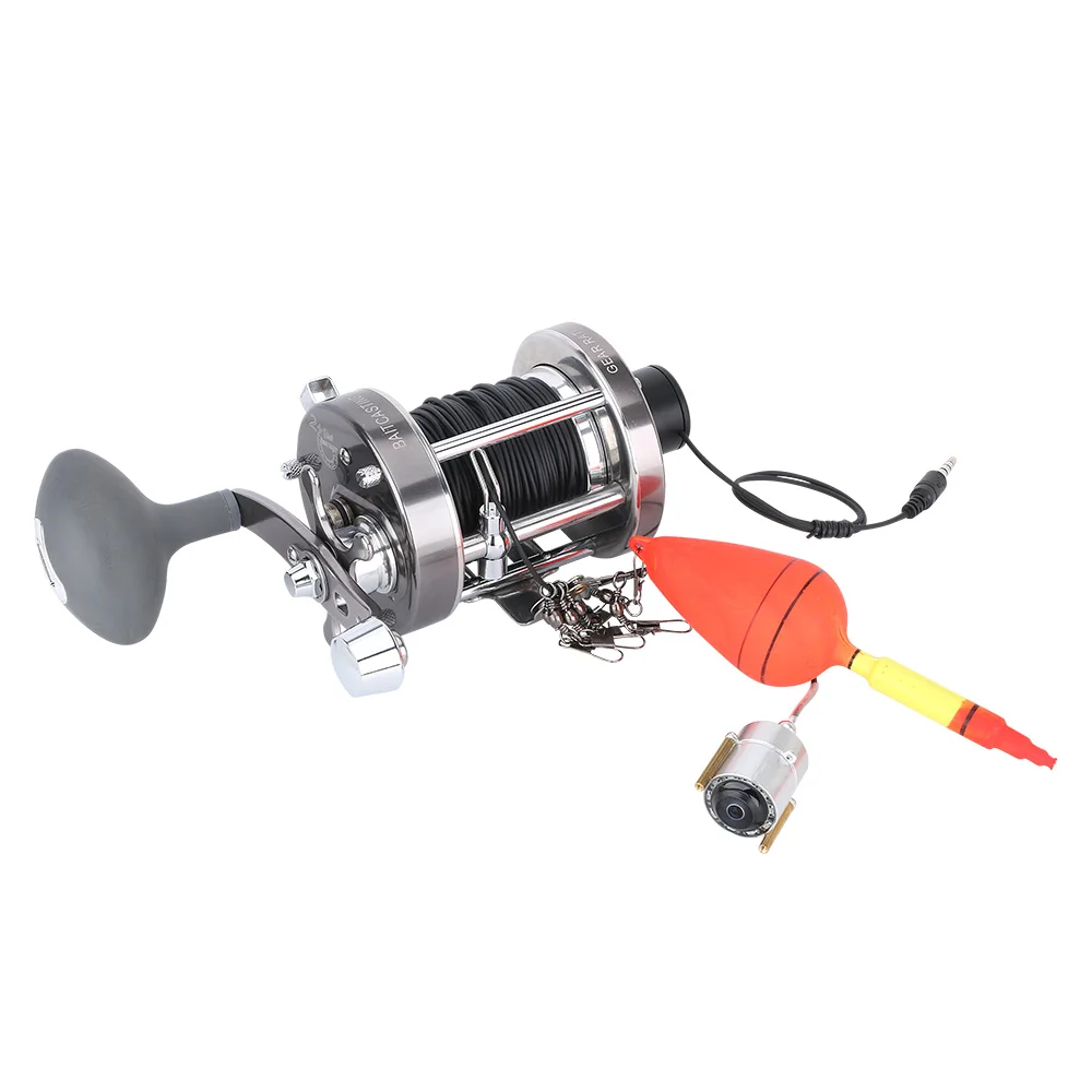 Цена 20 м рыболокатор подводная Рыбацкая камера 4,3 дюйма монитор 10 шт. ИК светодиодный прибор ночного видения 180 градусов морская камера для рыбал...