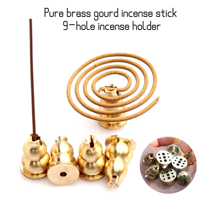 

14x2.5x22mm Portable Mini Incense Holder Brass Inserted Stick For Stick Incense Aromatherapy Environment Home Supplies