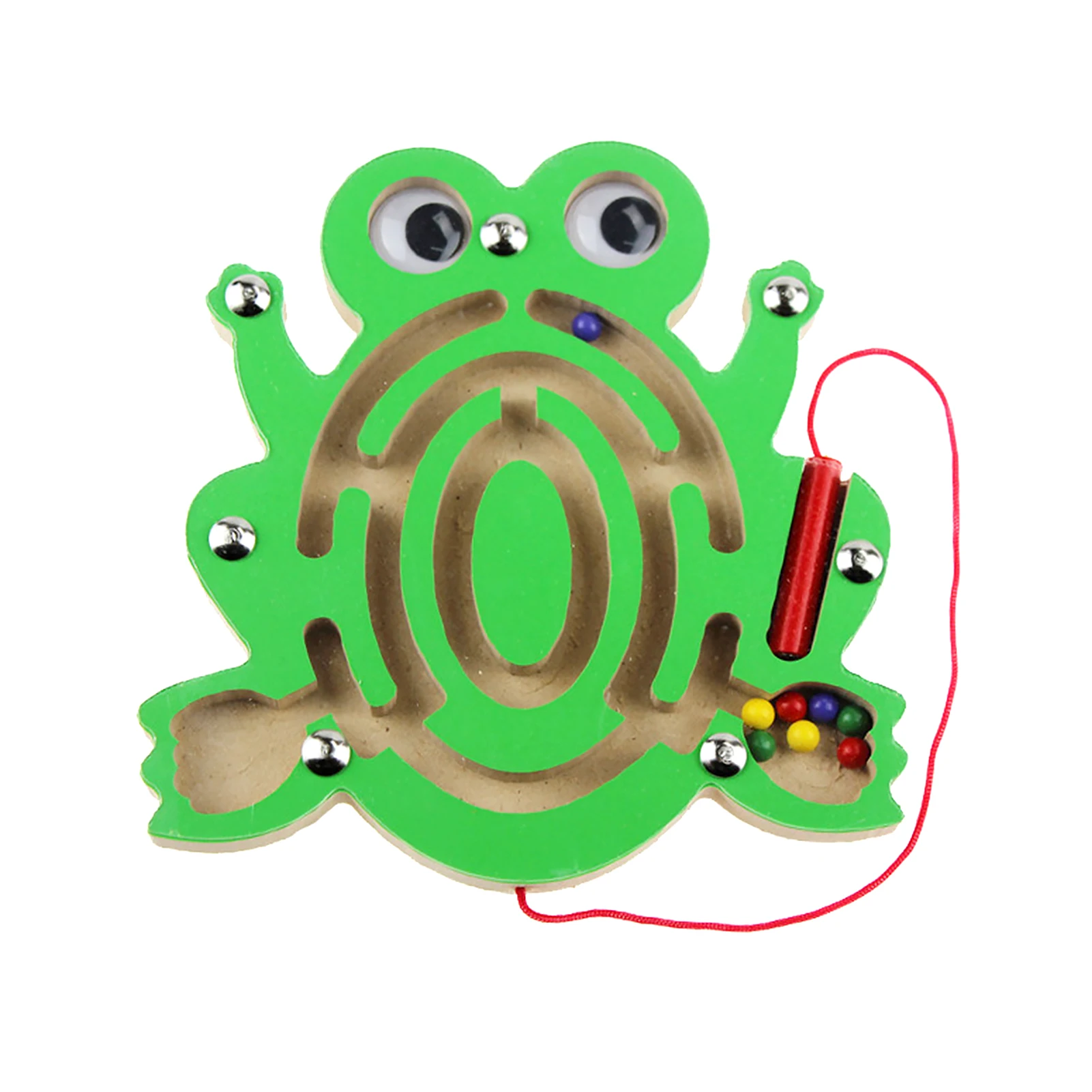 

С направляющей ручкой, портативная балансировочная доска без заусенцев, домашний лабиринт в форме животного, деревянная игрушка, снятие ст...