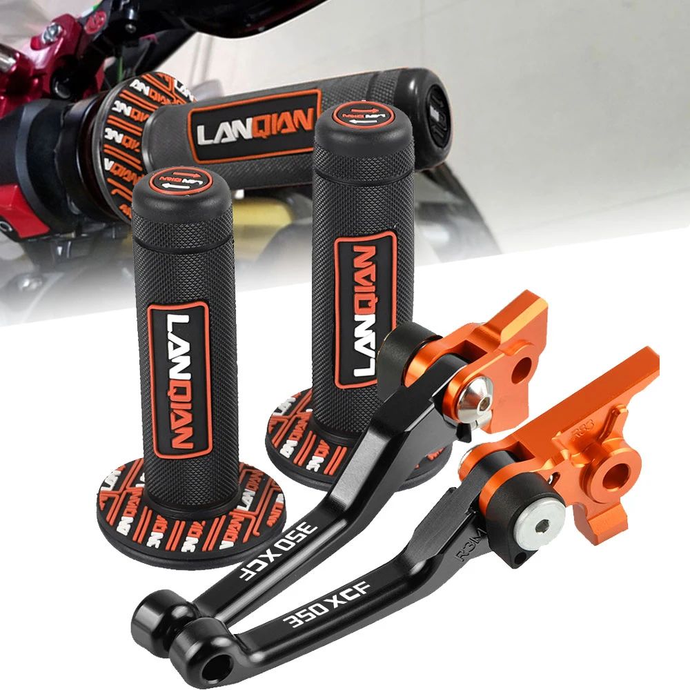 

Motorcycle Dirt Bike CNC Aluminum Accessorie Brake Clutch Levers Hand Grip Handlebar For 350XCF 350 XCF 2014-2018 2017 2016 2015