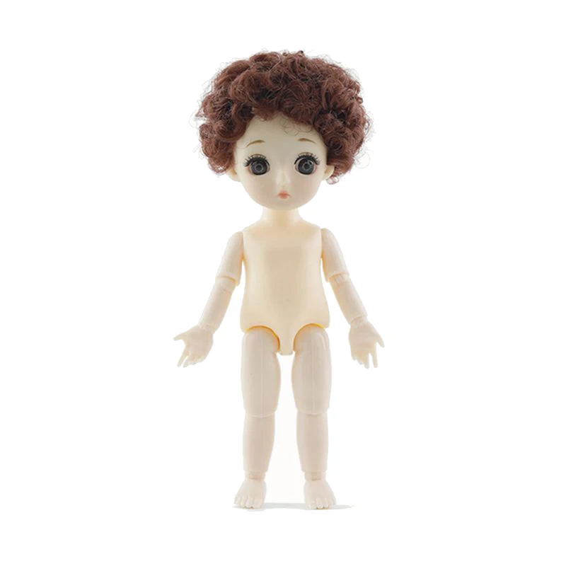 Шарнирная кукла Adollya BJD 16 см голой шарнир шарнирная голова гриба 13 подвижных