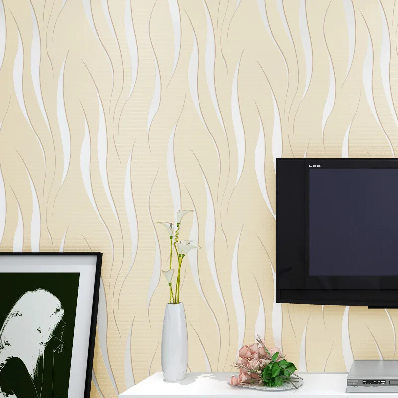 Modern luxury 3D wallpaper stripe wall paper papel de parede damask for living room bedroom TV sofa background | Обустройство дома