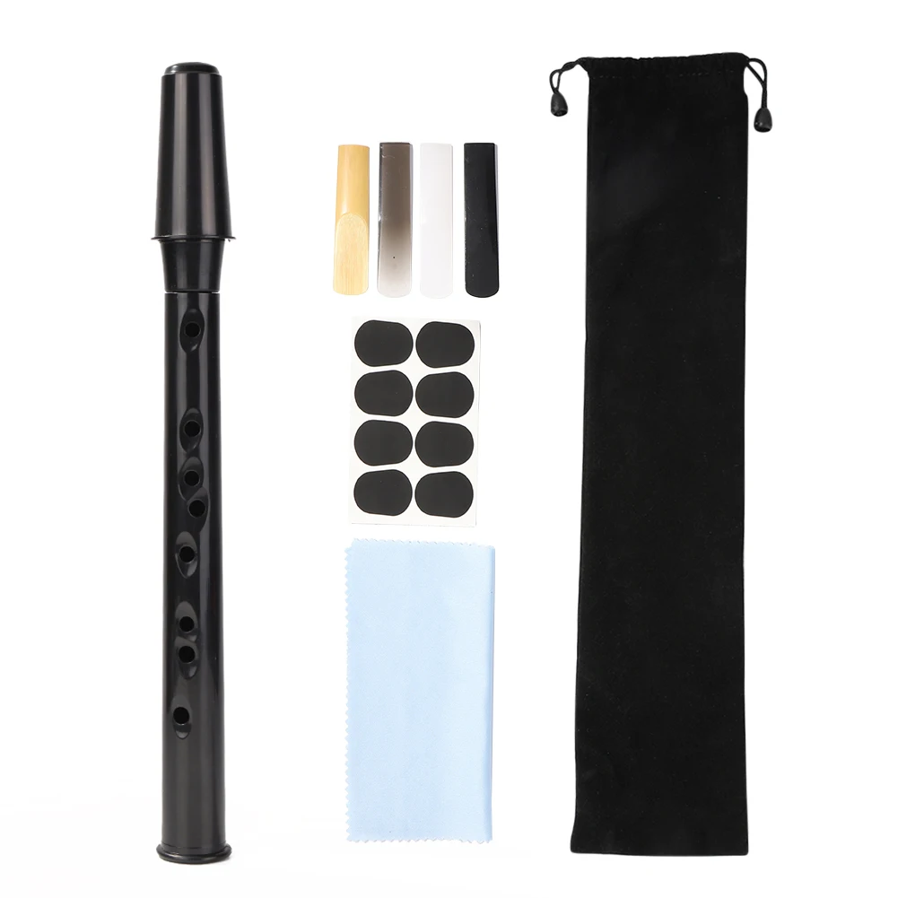 8-Hole Mini Pocket Saxophone Alto Mouthpiece ABS Sax Саксофон комплект аксессуаров для музыкальных