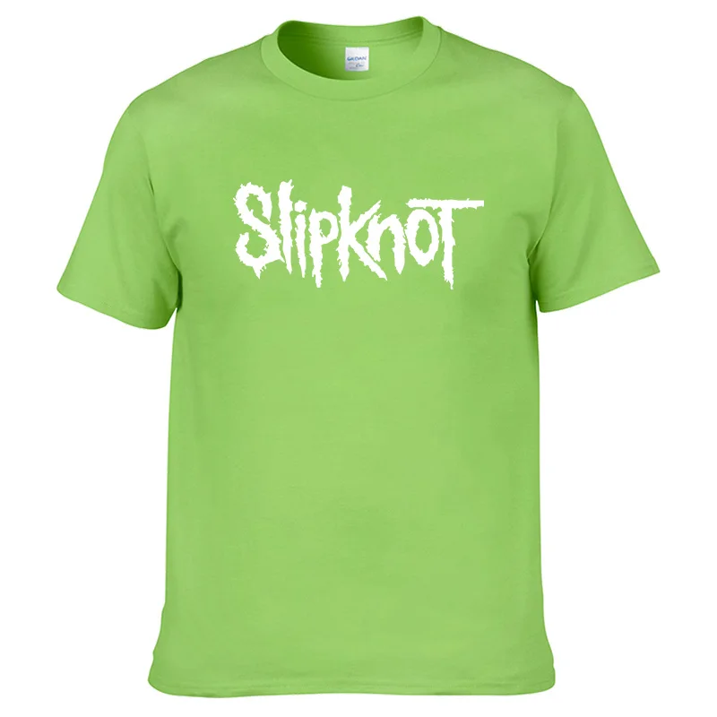 Футболка Slipknot в стиле хип хоп с коротким рукавом 100% хлопок Классический Топ