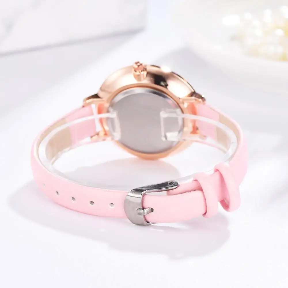 Женские повседневные кварцевые часы с кожаным ремешком аналоговые наручные Reloj