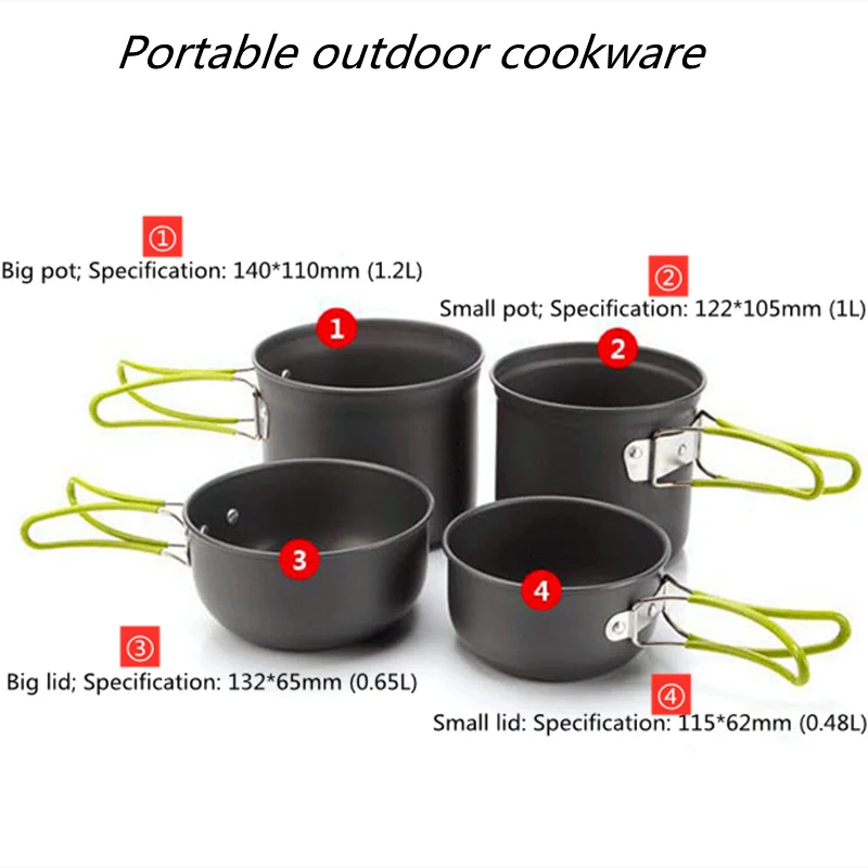 Сверхлегкая посуда для кемпинга набор посуды отдыха на природе походы пикник