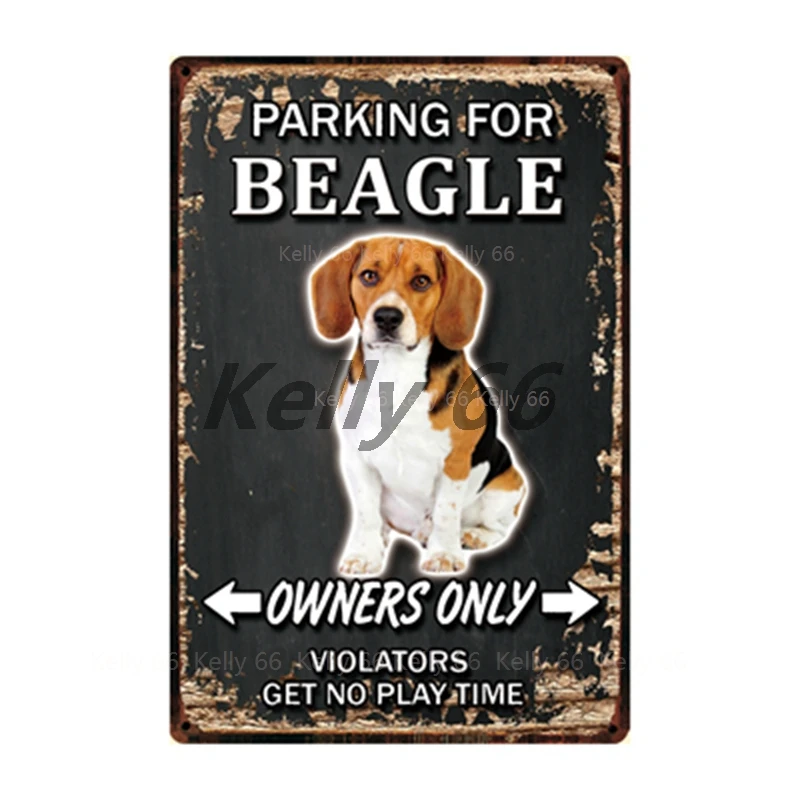 Домашние животные собаки боксеры бульдог Бигль чихуахуа металлические знаки