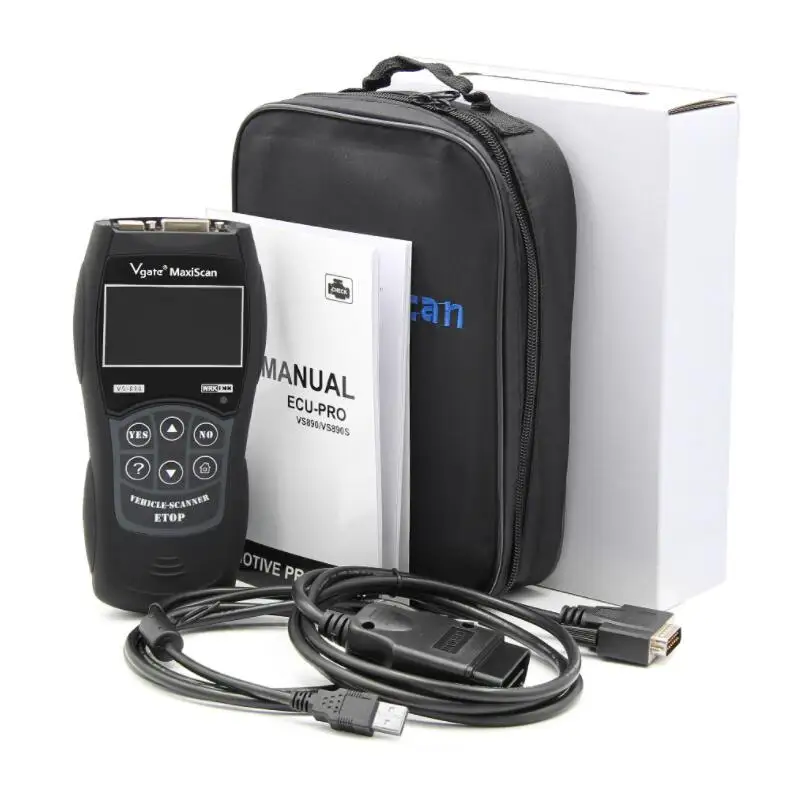 

Vgate ScanTool VS890 OBD2 Car detector Maxiscan OBD II Code Reader Fault Code Reader Auto Diagnostic-Tool multi-language support