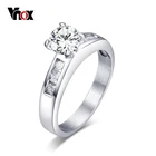 Vnox Для женщин Обручение кольцо cz камень обещание Кольца для Для женщин Свадебные украшения