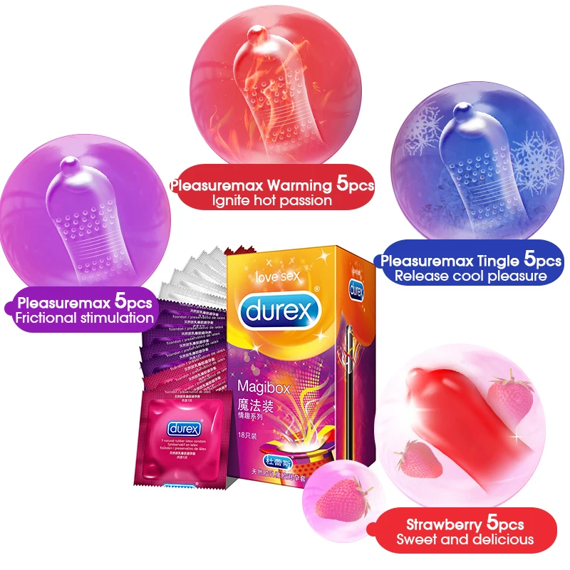 Durex Magic презервативы Спайк ледяной огненный натуральный каучук большие частицы
