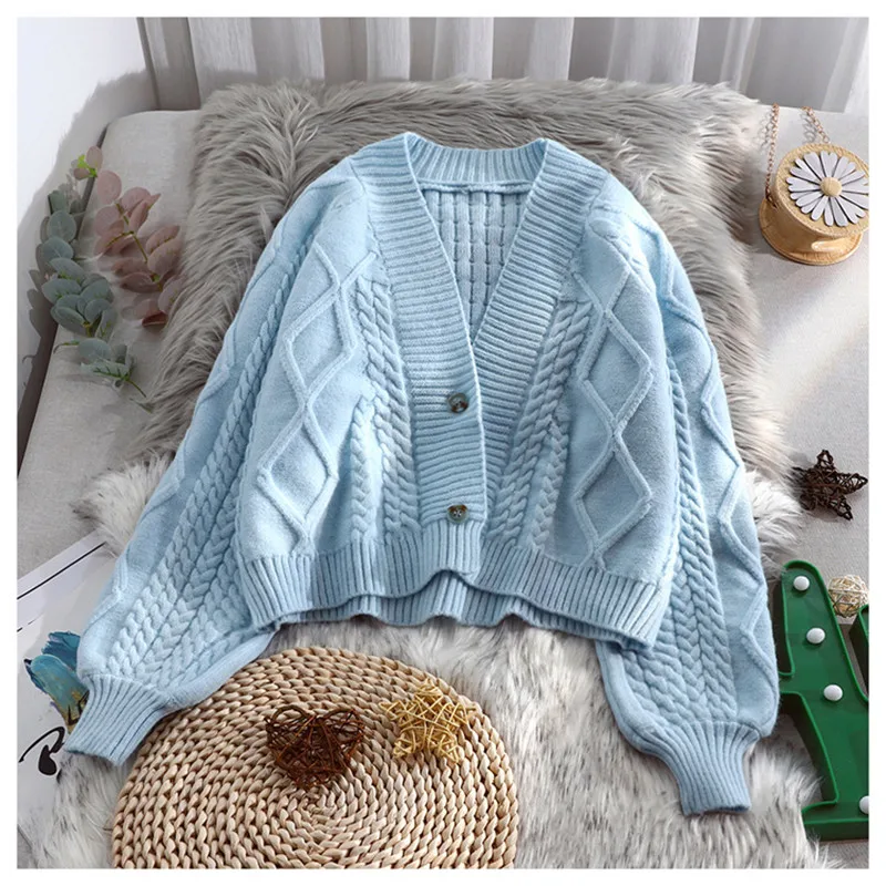 

2020Women Autumn Winter Cardigan New Female Keep warm sweater Casual Tops Loose Sweater Ladies Sweater Women's sweater A356