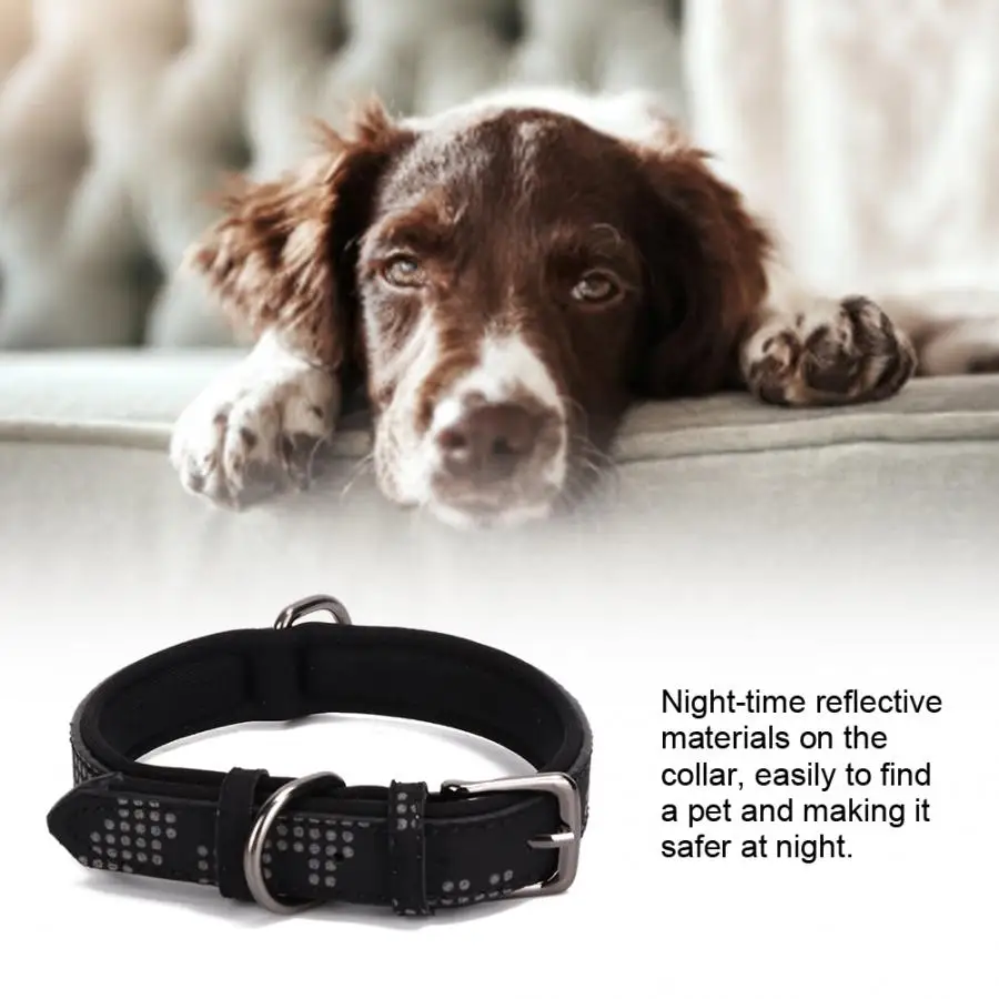 Светоотражающий собачий ошейник поводок для маленьких и средних собак с