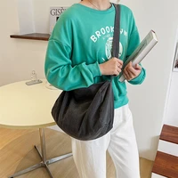 cgcbag simple solid canvas women crossbody bags 2022 fashion harajuku messenger bag female casual large capacity shoulder bag