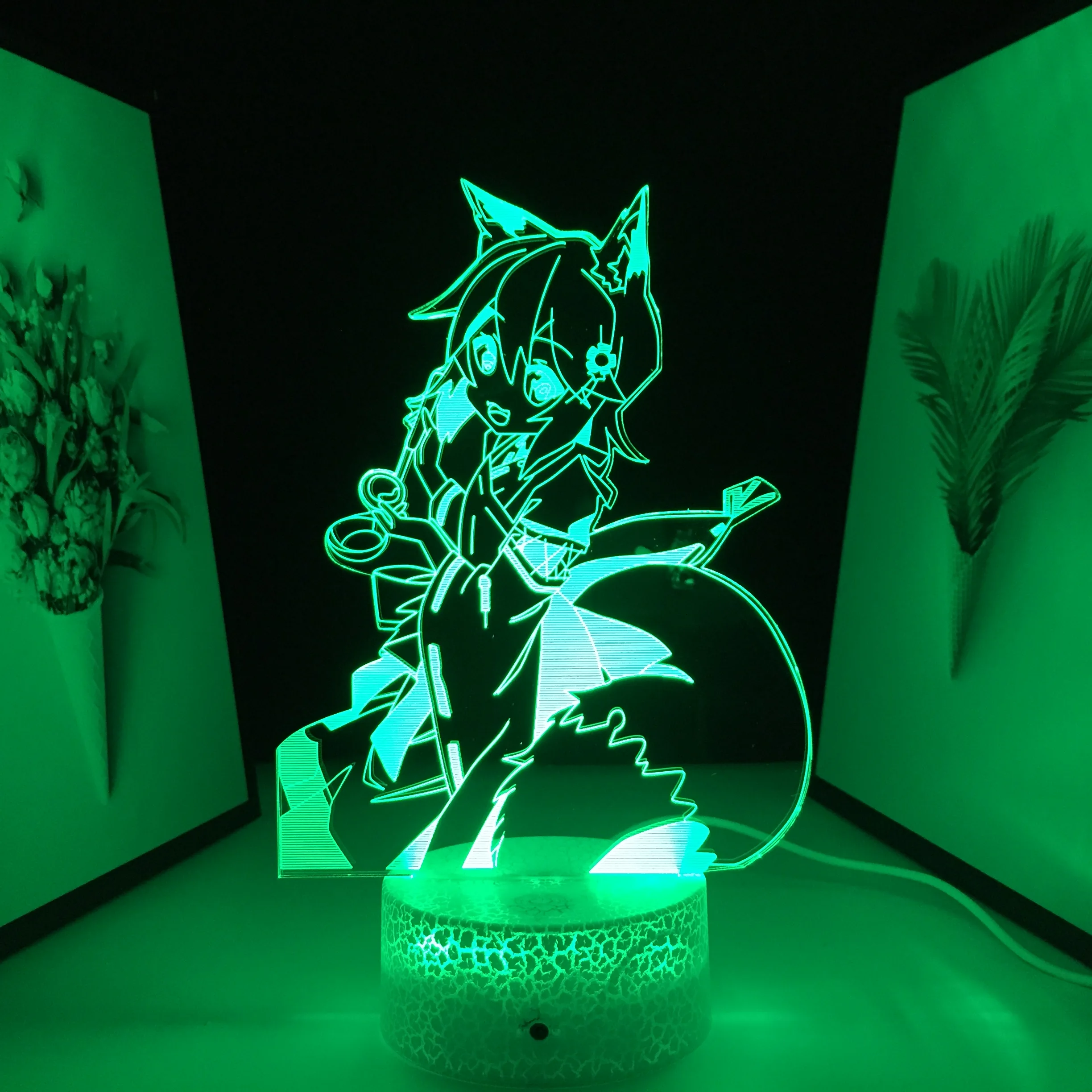 

Beautiful Girl Figure Ornaments Acrylic Panel 3D LED Lamp Home Decoration Night Light for Couple Children Festival Birthday Gift