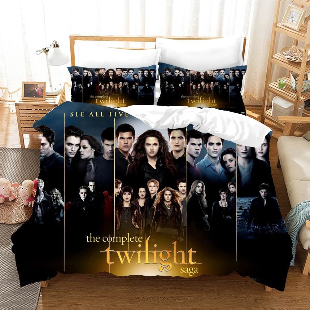 

Twilight Series Duvet Cover And Pillowcasesa Vampire Hot Movies Quilt Covers Fashion 3d Bedding Set For Adults Bed Linens