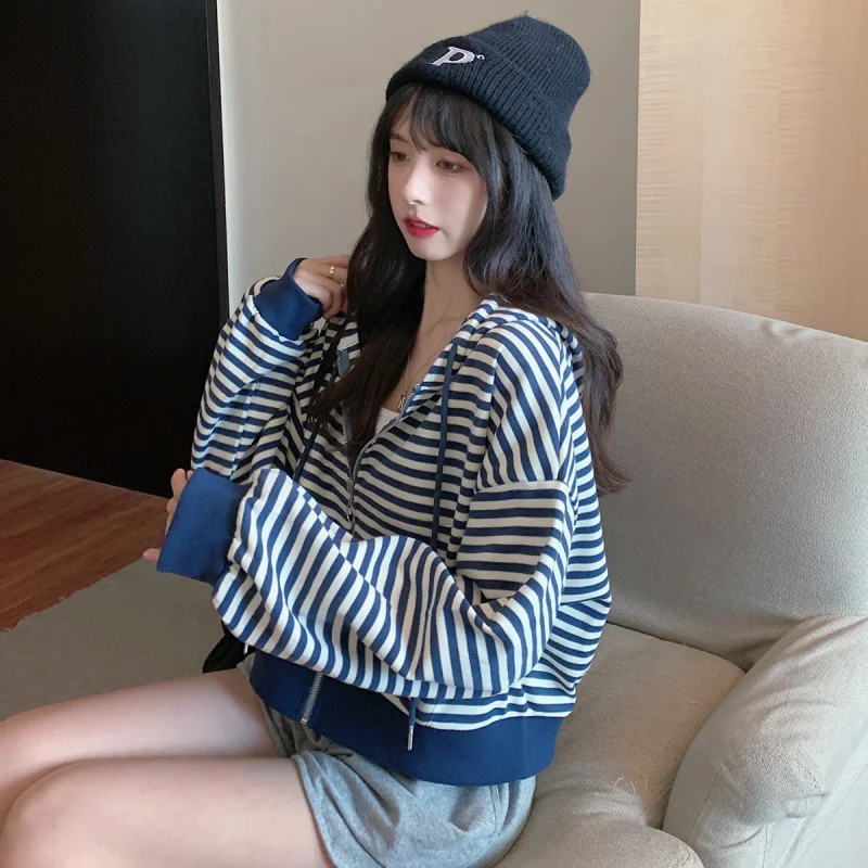 Женский свитер в стиле хип-хоп полоску | Женская одежда