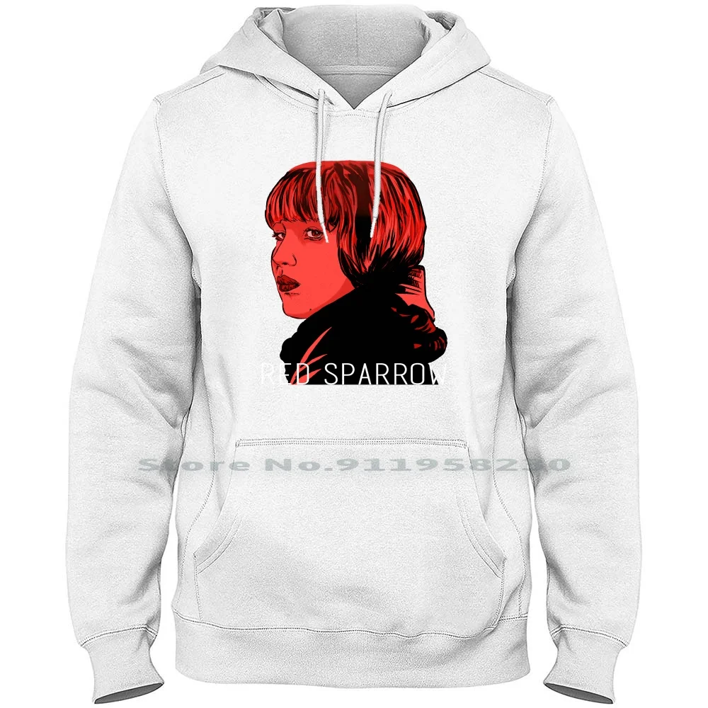 

Red Sparrow Men Women Hoodie Pullover Sweater 6XL Big Size Cotton Sparrow Target Deadly Movie Arrow Line Bird Spa Row Red Movie