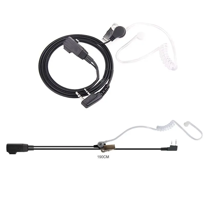 10 шт. аксессуары Air Acoustic Tube гарнитура динамик для Baofeng радио Walkie Talkie 888S UV 5R