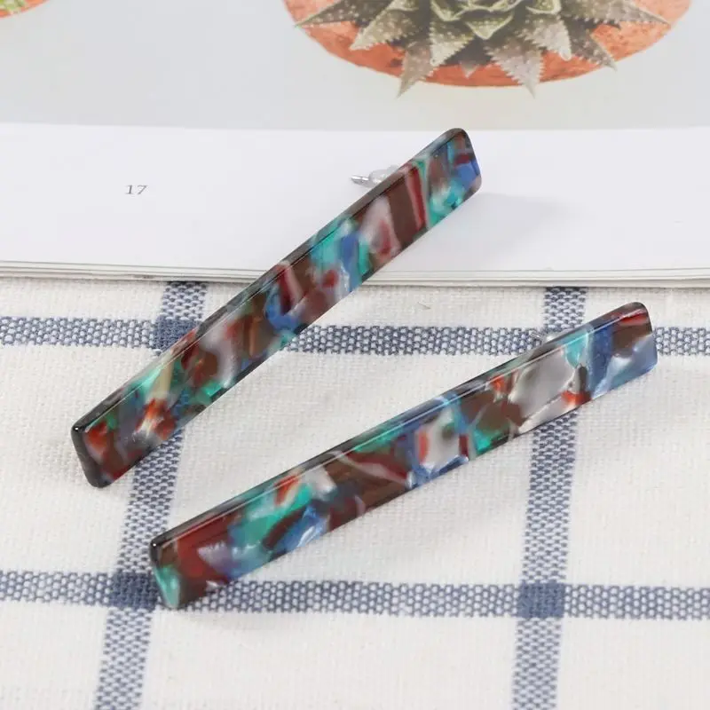 2018 минималистичные квадратные серьги из акриловой смолы геометрические