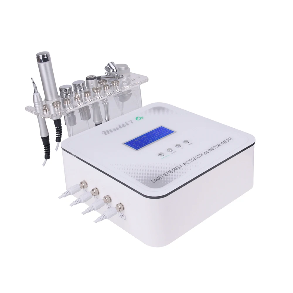 

Needle Free Injection Mesotherapy Machine 7 in 1 Multifunction Oxygen RF BIO Cooling Dermabrasion Mesotherapy For Skin Rejuvenat