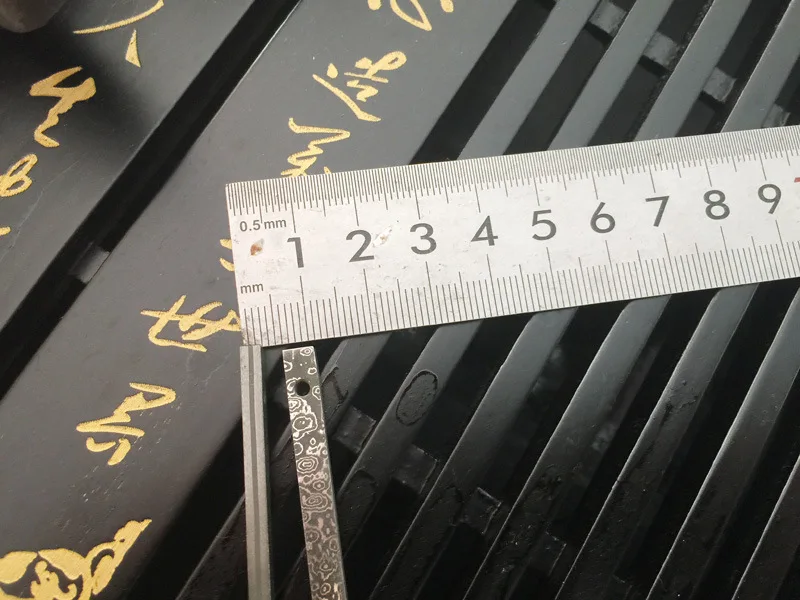 

Swayboo Tea Knife Parts Tea Needle Damascus Steel Fix Blade Knife Small Straight Knife Billet DIY Tea Edc Tool