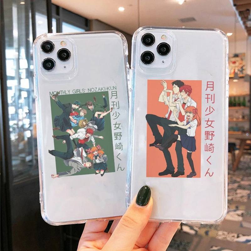 Прозрачный чехол для телефона IPhone 11 12 6 6s 7 8 12mini Pro X XS XR MAX Plus SE 2020 с аниме и девушками
