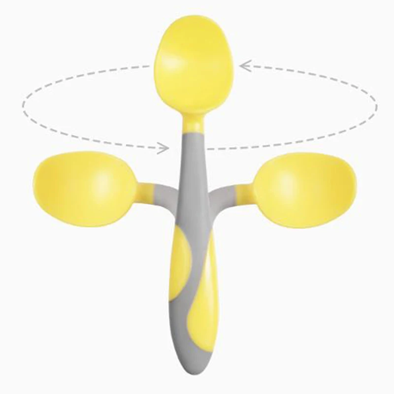 

Food Silicone Spoon Baby Learn To Eat Training Bendable Spoon Baby Tableware