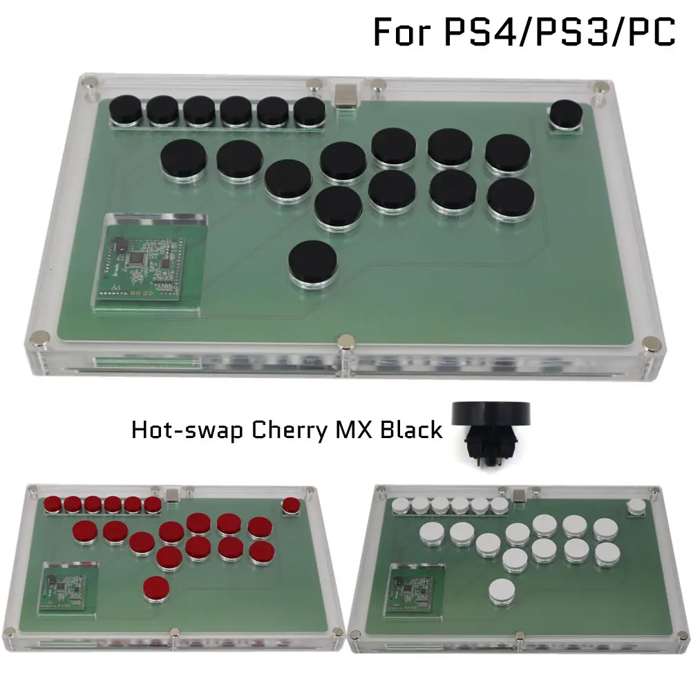 B1-PS-DIY ультратонкий все кнопки стиль Hitbox аркадный джойстик боевой игровой