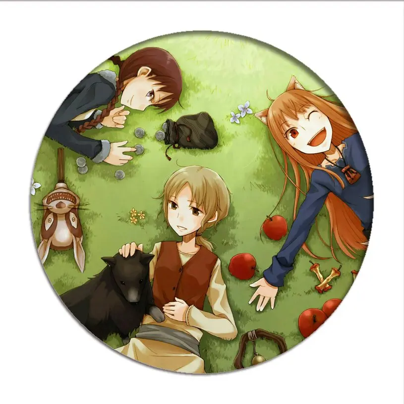 Японский аниме Спайс и волк строительная брошь коллекция значков сумки