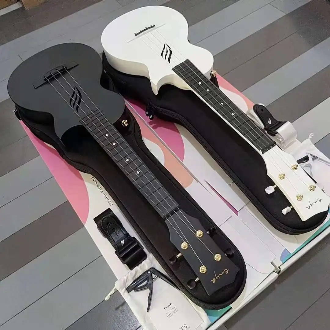 Enya укулеле концерт сопрано nova u углеродное волокно набор инструментов для с