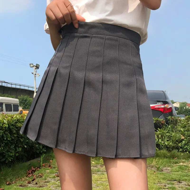 

XS-3XL Plaid Summer Women Skirt 2020 High Waist Stitching Student Pleated Skirts Women Cute Sweet Girls Dance Mini Skirt Uniform