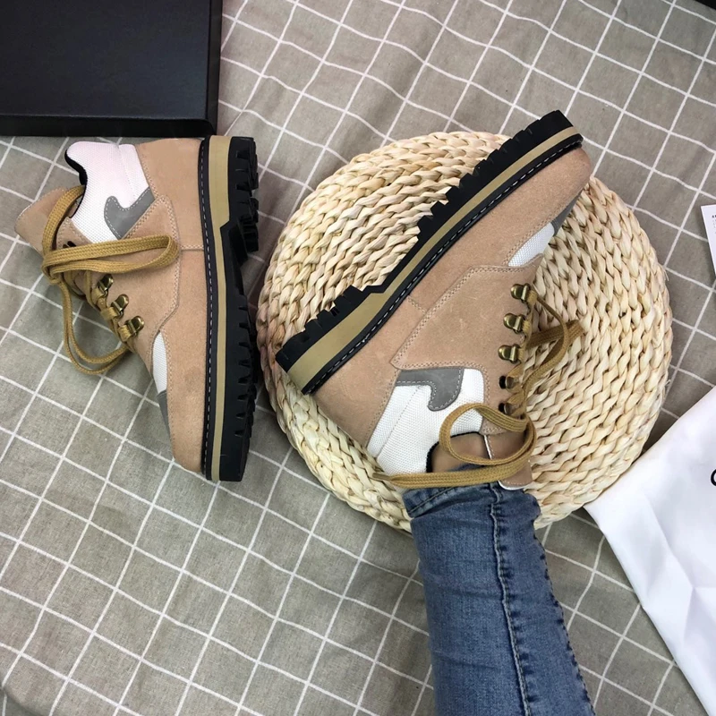

Luxury England Fashion Shoes for Women Brand DesignChunky Sneakers Female Color Matching Zapatillas De Deporte Shoes for Women