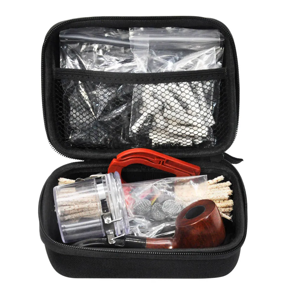 Набор мешков для табака HORNET деревянная трубка + Металлические курительные трубы