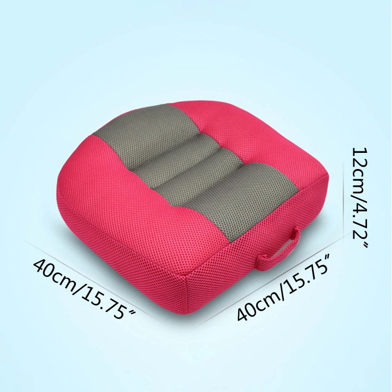 

Portable Car Booster Seat Cushion Thickened Non-slip Heightening Height Boost L9CE