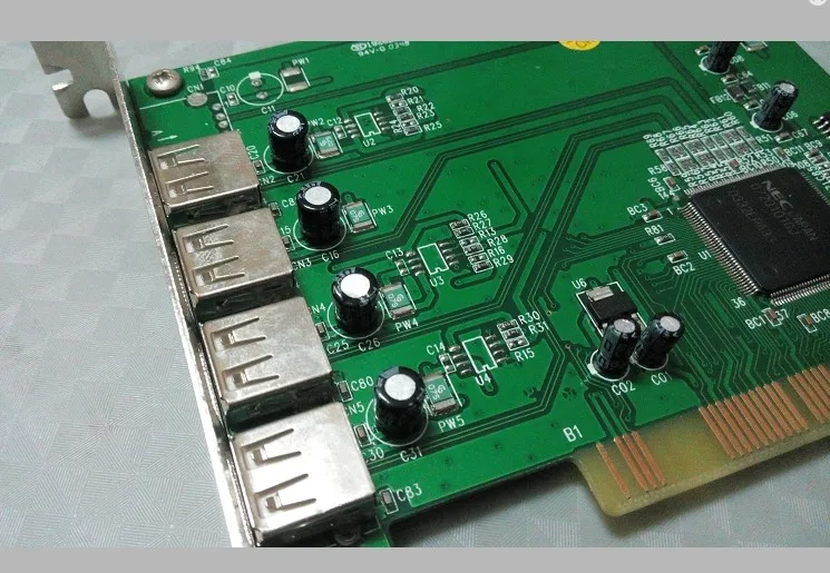 

US ZONET ultra-luxury materials NEC chip 2.0 PCI 4+1 port USB HUB expansion card built-in card