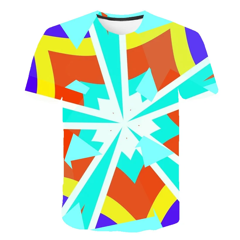 Новый стиль 2020 трехмерная Мужская футболка с 3D принтом летняя повседневная